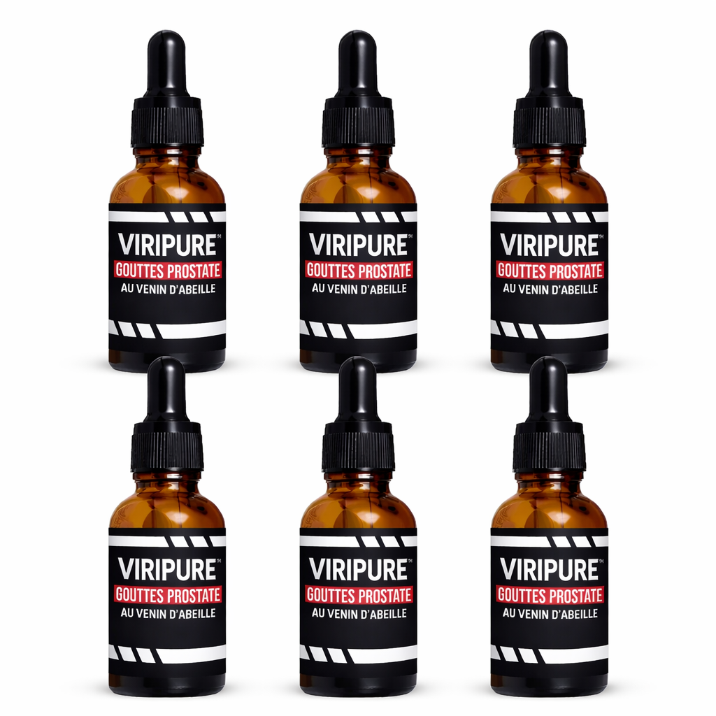 ViriPure™ Gouttes Prostate au Venin d'Abeille | Retrouvez une érection ferme en quelques minutes !