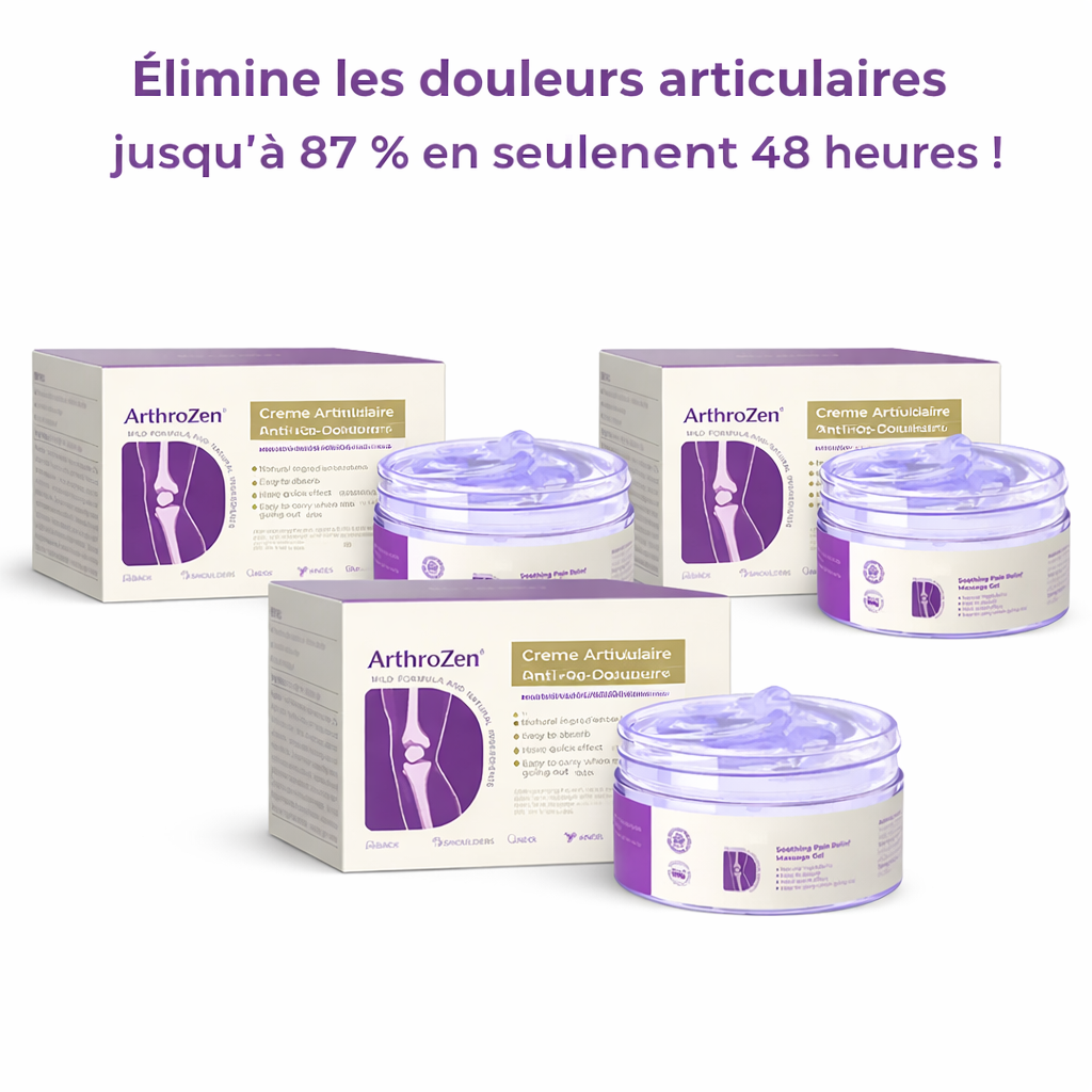 ArthroZen™ Crème Articulaire Anti-Douleur | Élimine les douleurs articulaires jusqu'à 87 % en seulement 48 heures !