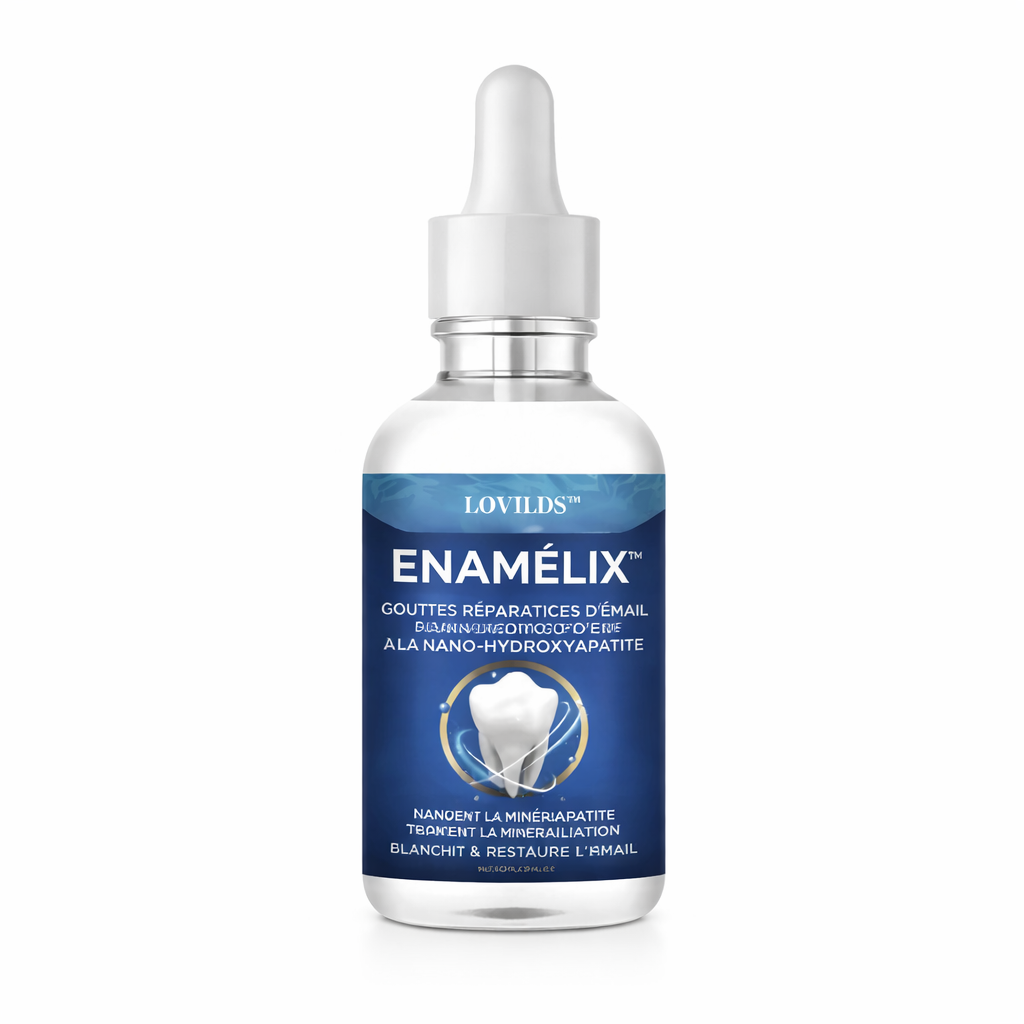 Enamélix™ Gouttes Réparatrices d’Émail à la Nano-Hydroxyapatite | Reconstruisez votre émail et retrouvez des dents parfaites en quelques jours !