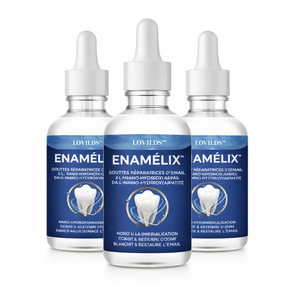 Enamélix™ Gouttes Réparatrices d’Émail à la Nano-Hydroxyapatite | Reconstruisez votre émail et retrouvez des dents parfaites en quelques jours !