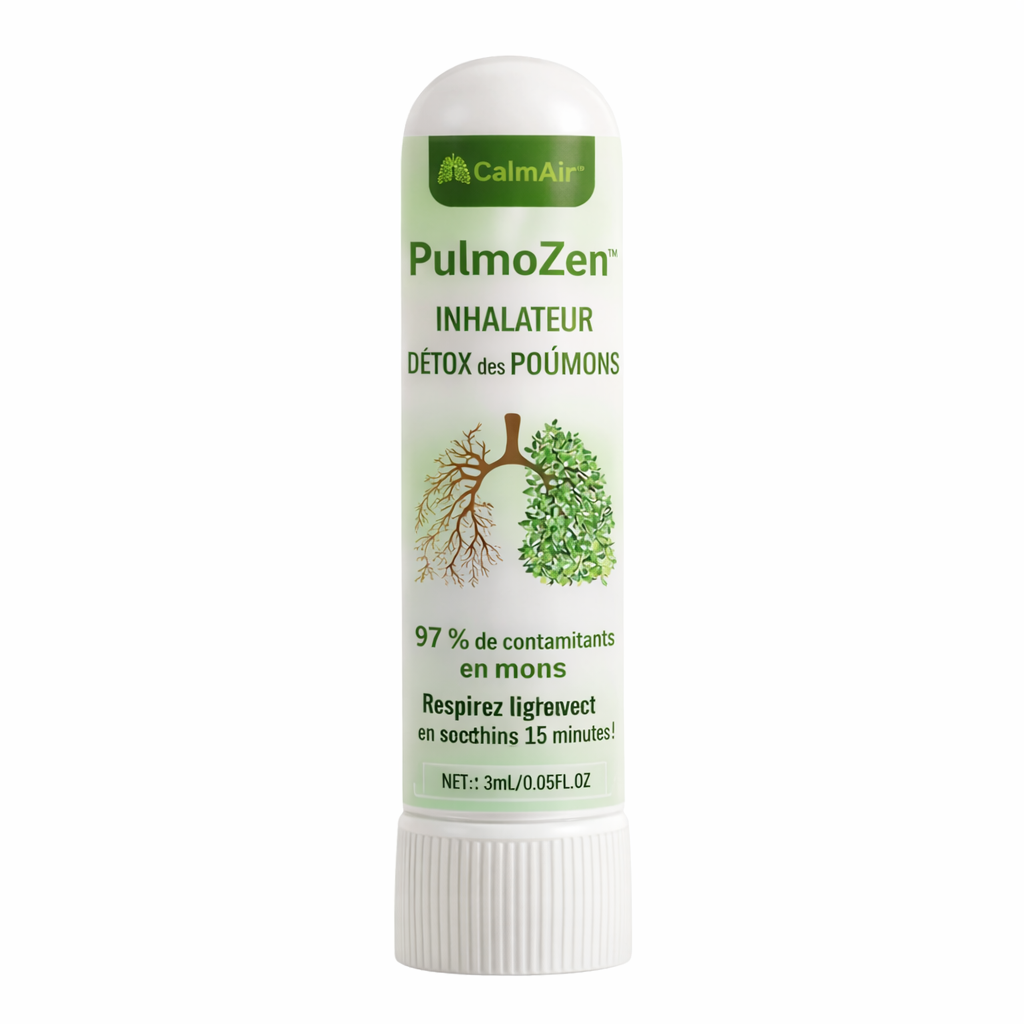 PulmoZen™ Inhalateur Détox des Poumons | 97 % de contaminants en moins : respirez librement en seulement 15 minutes !