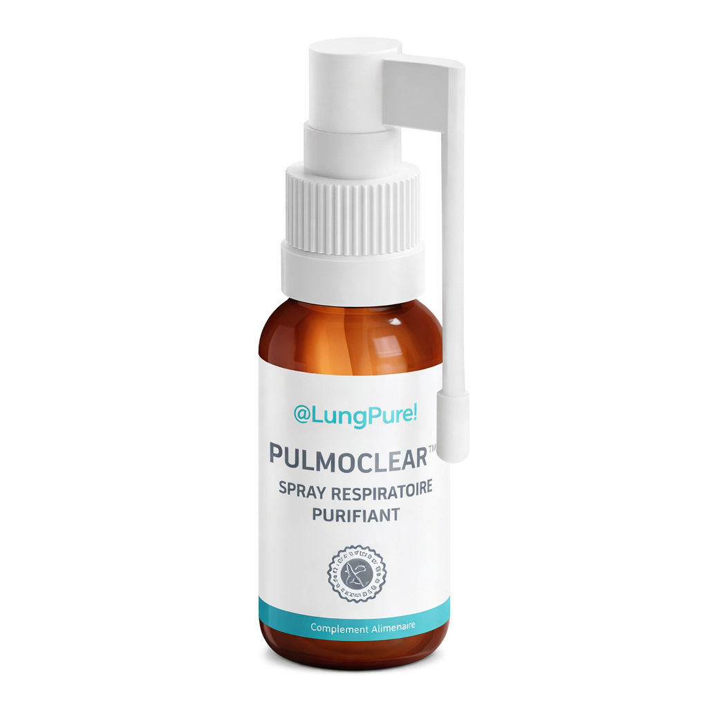 PulmoClear™ Spray Respiratoire Purifiant | Libère les voies respiratoires et améliore votre souffle de 97% en 18 heures !