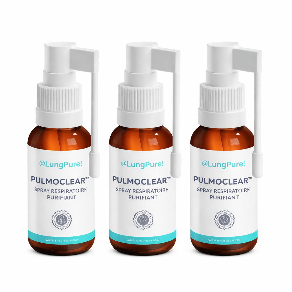 PulmoClear™ Spray Respiratoire Purifiant | Libère les voies respiratoires et améliore votre souffle de 97% en 18 heures !