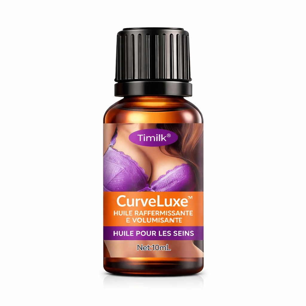 CurveLuxe™ Huile Sculptante Buste | Galbez et redonnez du volume à votre poitrine en 10 minutes !