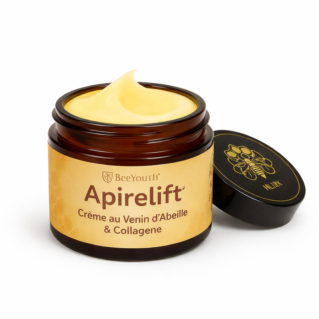 Apirelift™ Crème au Venin d’Abeille & Collagène | Lissez vos rides et raffermissez votre peau en 10 minutes !