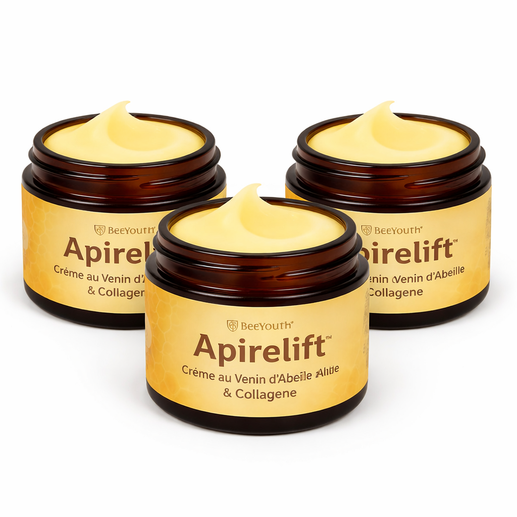 Apirelift™ Crème au Venin d’Abeille & Collagène | Lissez vos rides et raffermissez votre peau en 10 minutes !