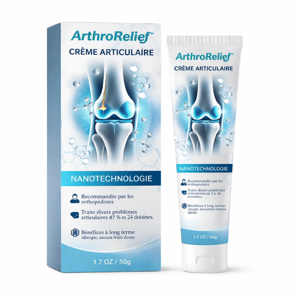 ArthroRelief™ Crème Articulaire | Soulage les douleurs aux genoux et articulations jusqu’à 87 % en 24 heures !
