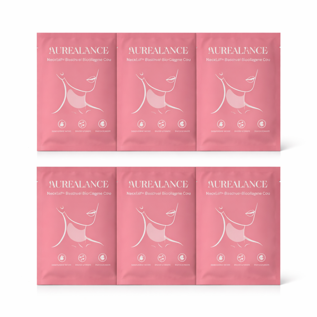 NeckLift™ Masque Bio-Collagène Cou | Raffermissez votre peau et réduisez les rides en 3 heures !