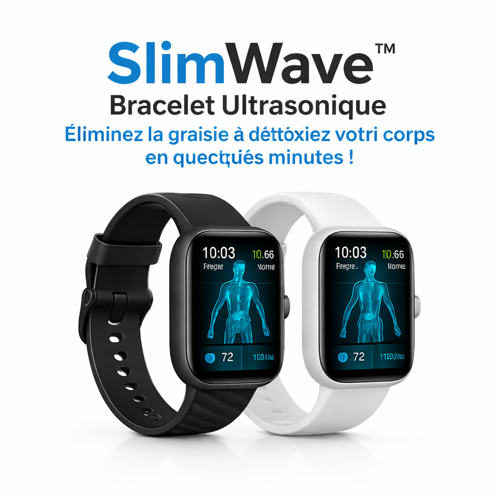 SlimWave™ Bracelet Ultrasonique | Éliminez la graisse et détoxifiez votre corps en quelques minutes !
