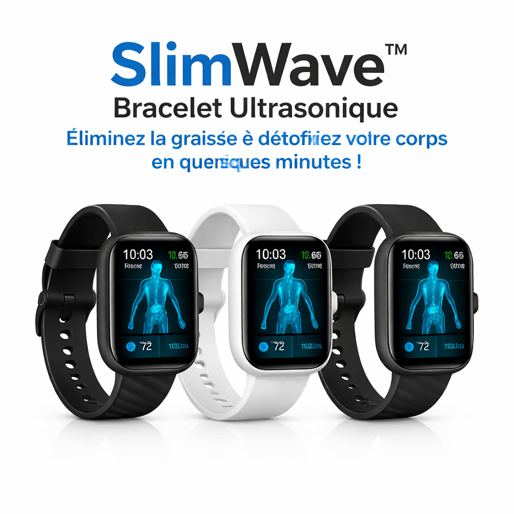 SlimWave™ Bracelet Ultrasonique | Éliminez la graisse et détoxifiez votre corps en quelques minutes !