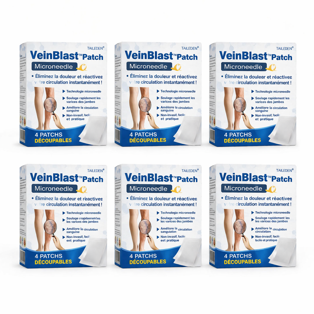 VeinBlast™ Patch Microneedle | Éliminez la douleur et réactivez votre circulation instantanément !