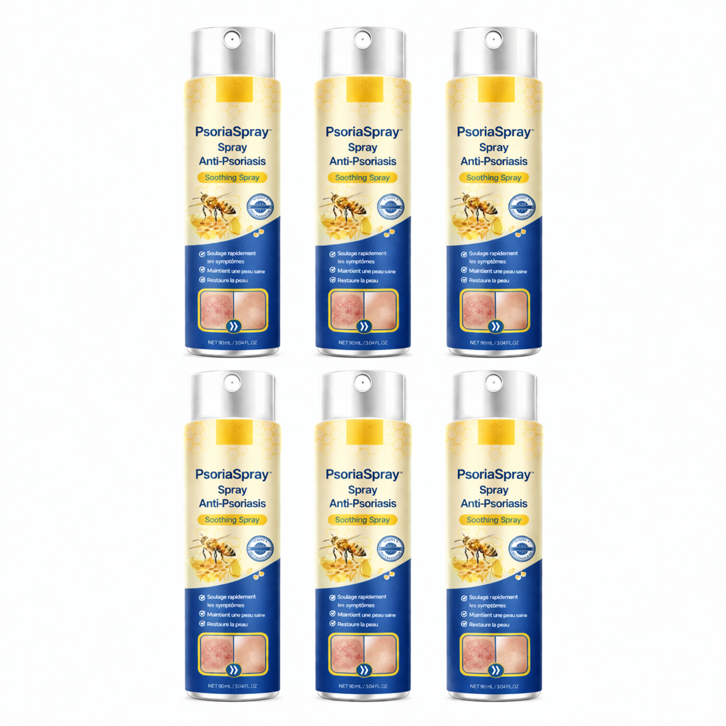 PsoriaSpray™ Spray Anti-Psoriasis | Réduit jusqu’à 95 % des plaques et démangeaisons en quelques semaines !