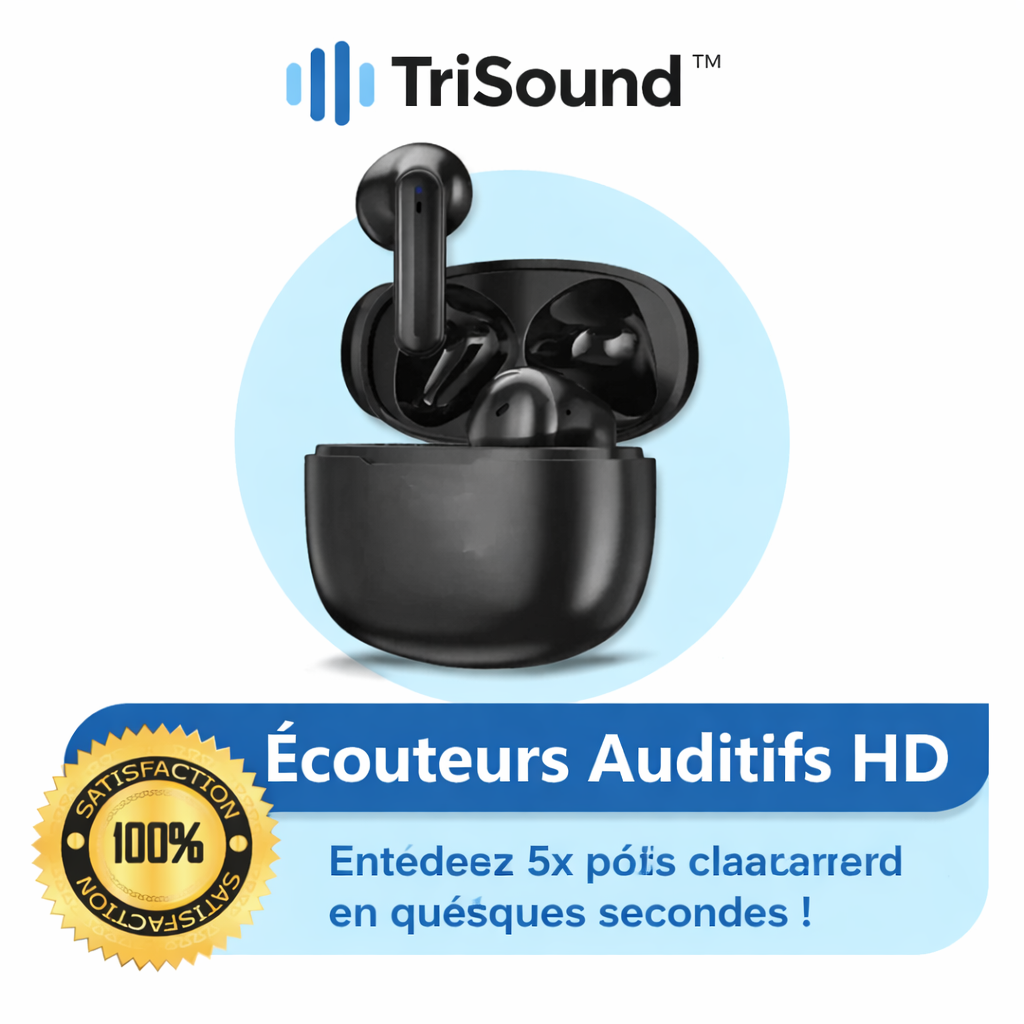 TriSound™ Écouteurs Auditifs HD | Entendez 5x plus clairement en quelques secondes !