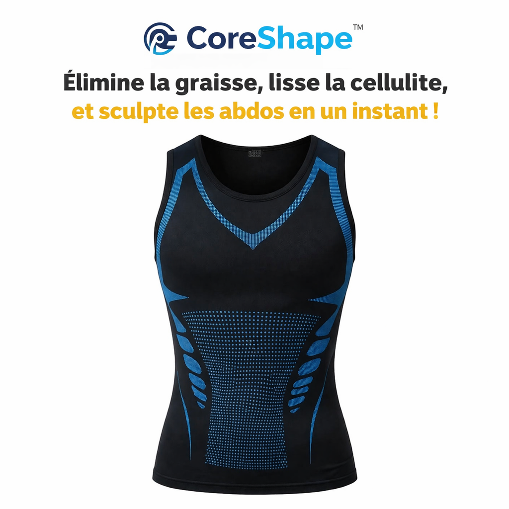 CoreShape™ Haut Amincissant | Élimine la graisse, lisse la cellulite et sculpte les abdos en un instant !