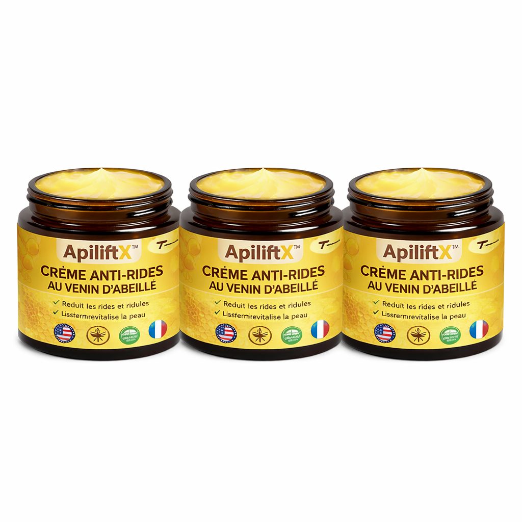 ApiliftX™ Crème Anti-Rides au Venin d’Abeille | Retrouvez une peau lisse et liftée en 7 jours !