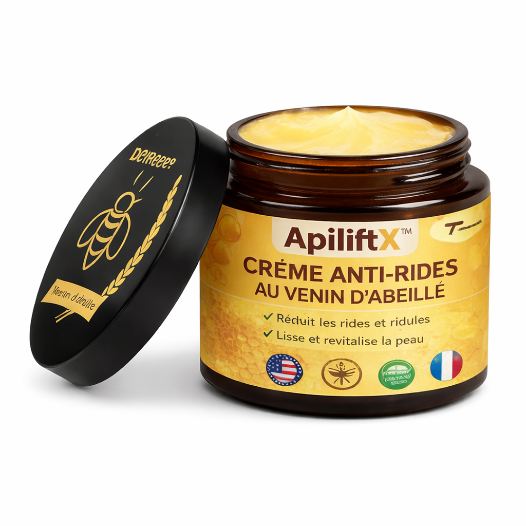 ApiliftX™ Crème Anti-Rides au Venin d’Abeille | Retrouvez une peau lisse et liftée en 7 jours !