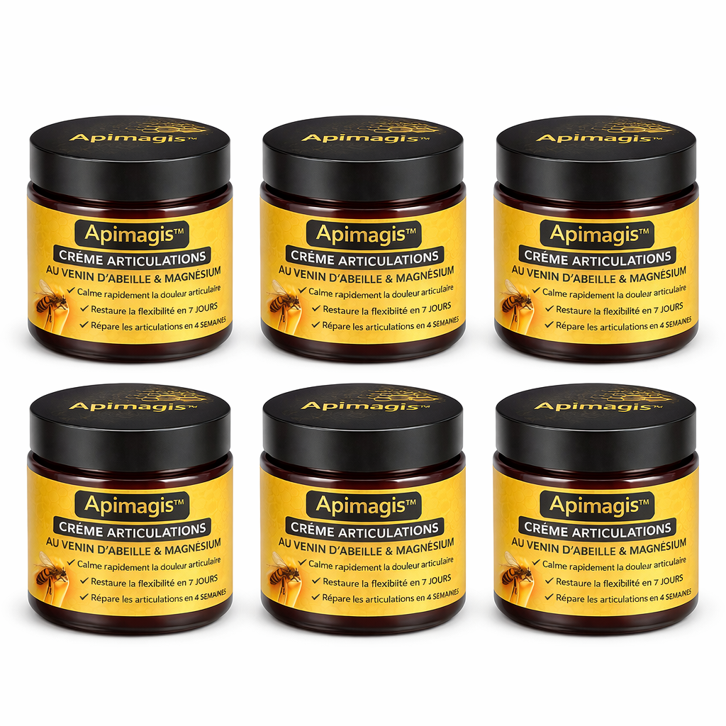 Apimagis™ Crème Articulations au Venin d’Abeille & Magnésium | Retrouvez des mouvements sans douleur en quelques minutes !