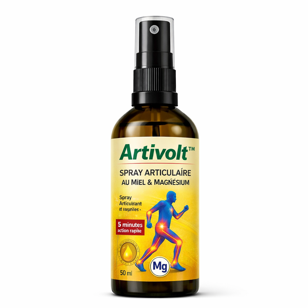 Artivolt™ Spray Articulaire au Miel & Magnésium | Éliminez vos douleurs articulaires en 10 minutes chrono !