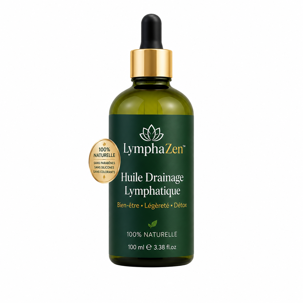 LymphaZen™ Huile Drainage Lymphatique | Éliminez les gonflements et retrouvez un corps léger !