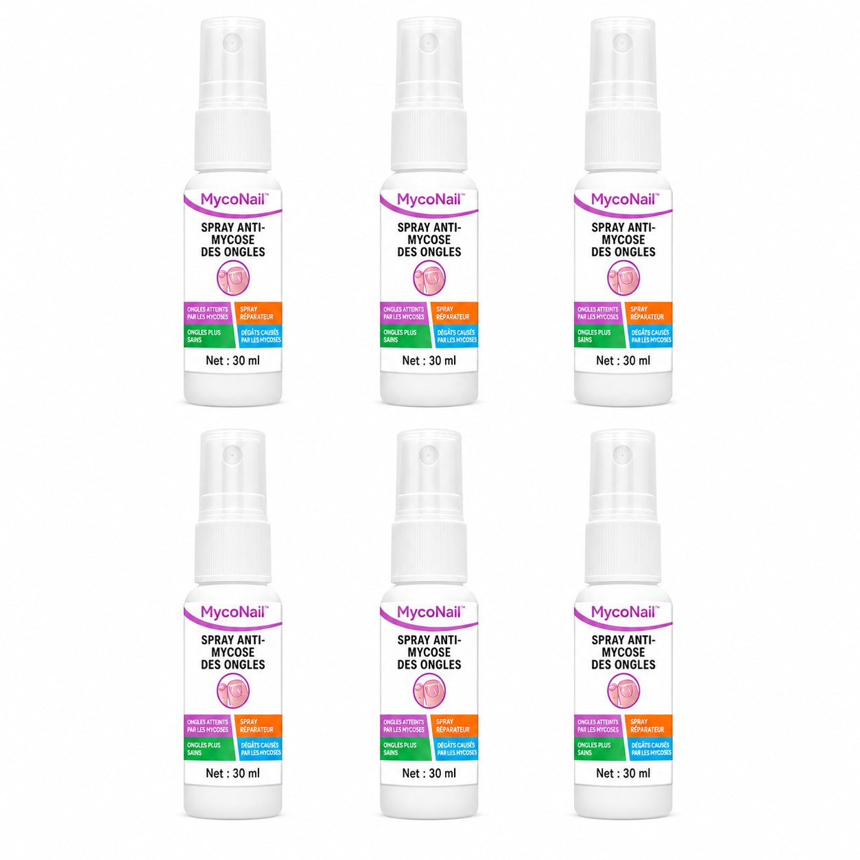 MycoNail™ Spray Anti-Mycose | Éliminez les champignons et retrouvez des ongles sains dès 7 jours !