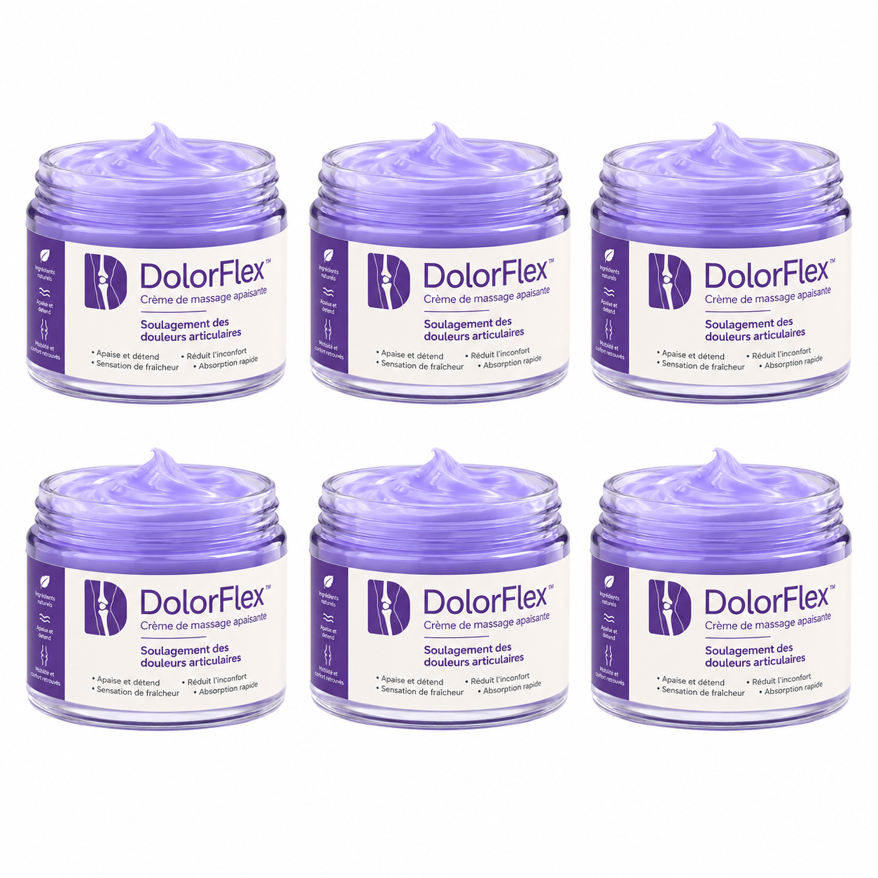 DolorFlex™ Crème articulaire | Élimine les douleurs articulaires jusqu'à 87 % en seulement 48 heures !