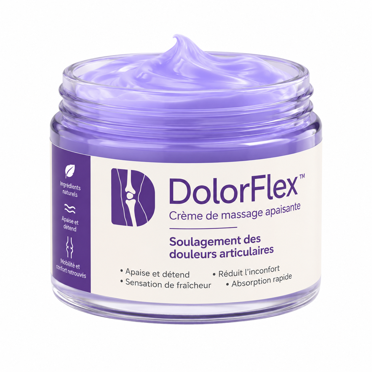 DolorFlex™ Crème articulaire | Élimine les douleurs articulaires jusqu'à 87 % en seulement 48 heures !