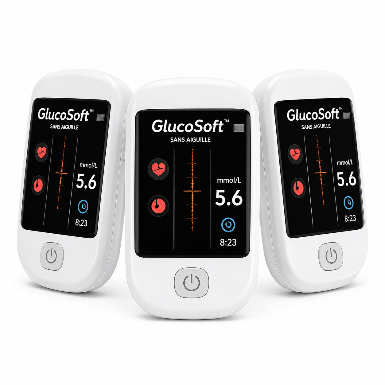 GlucoSoft™ Moniteur Sans Aiguille | Oubliez les piqûres, posez votre doigt et contrôlez votre glycémie en 5 secondes sans douleur !