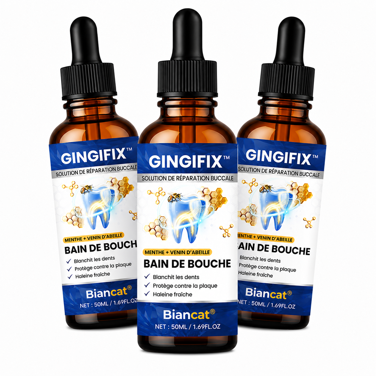 GingiFix™ Solution de Réparation Buccale | Stoppez les saignements et réparez vos gencives en 48 heures chrono !