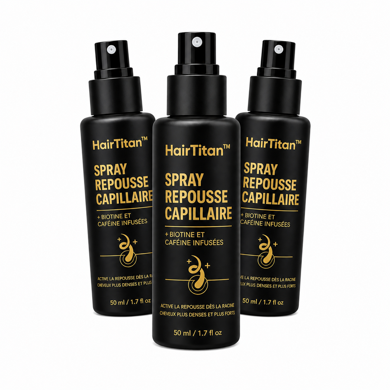 HairTitan™ Spray Repousse Capillaire | Retrouvez des cheveux plus denses en seulement 14 jours !