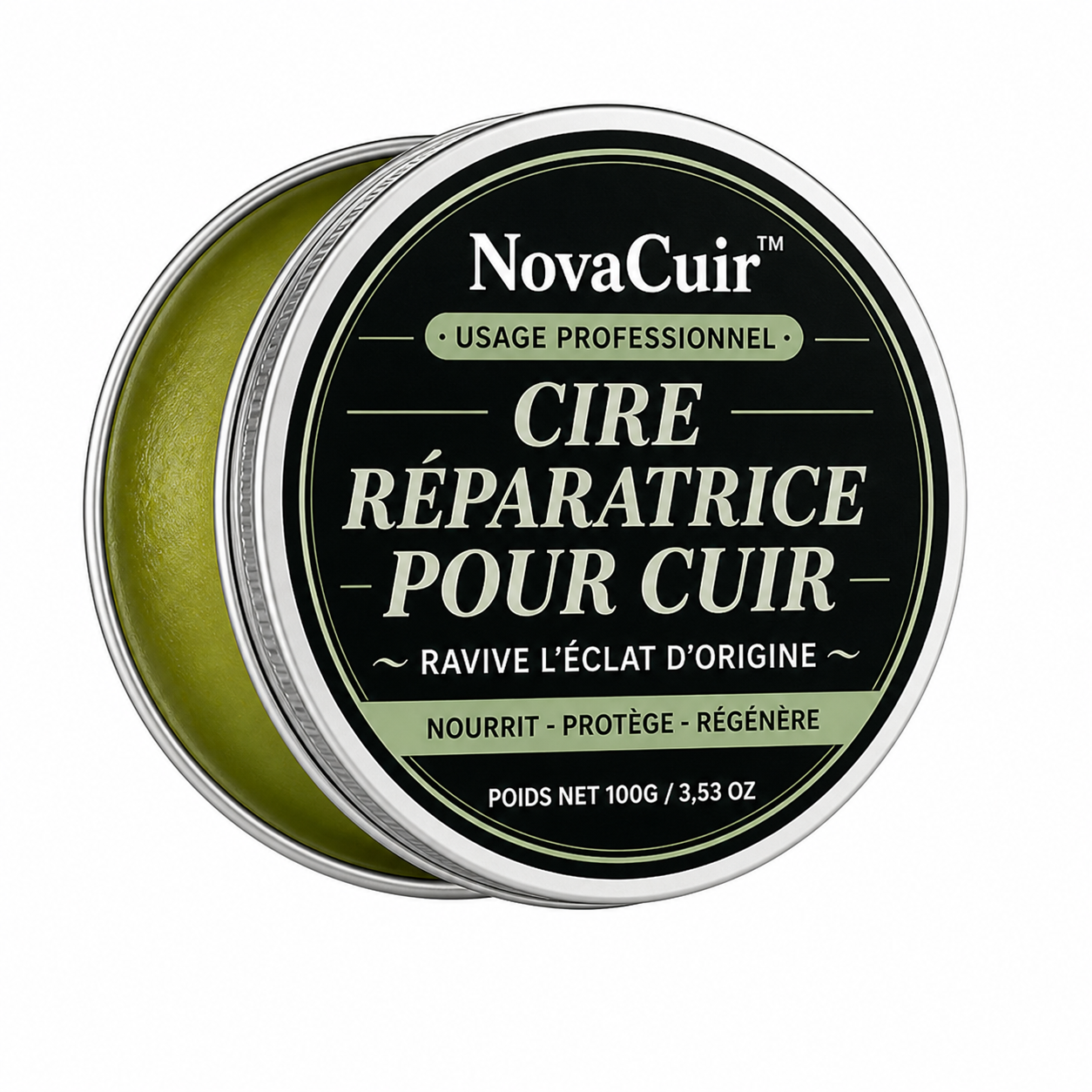 NovaCuir™ Baume Rénovateur Universel | Remettez à neuf tous vos cuirs usés ou craquelés en 15 minutes chrono !