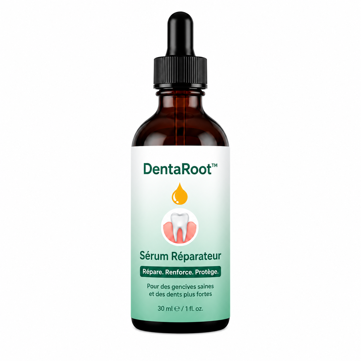 DentaRoot™ Sérum Réparateur | Stoppez la rétractation et sauvez vos dents en seulement 4 jours !