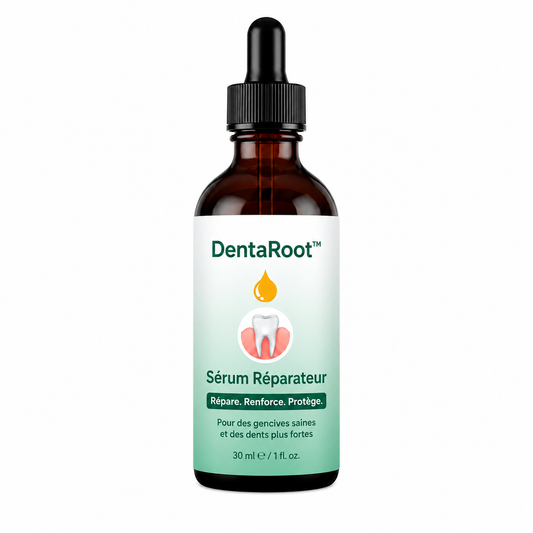 DentaRoot™ Sérum Réparateur | Stoppez la rétractation et sauvez vos dents en seulement 4 jours !