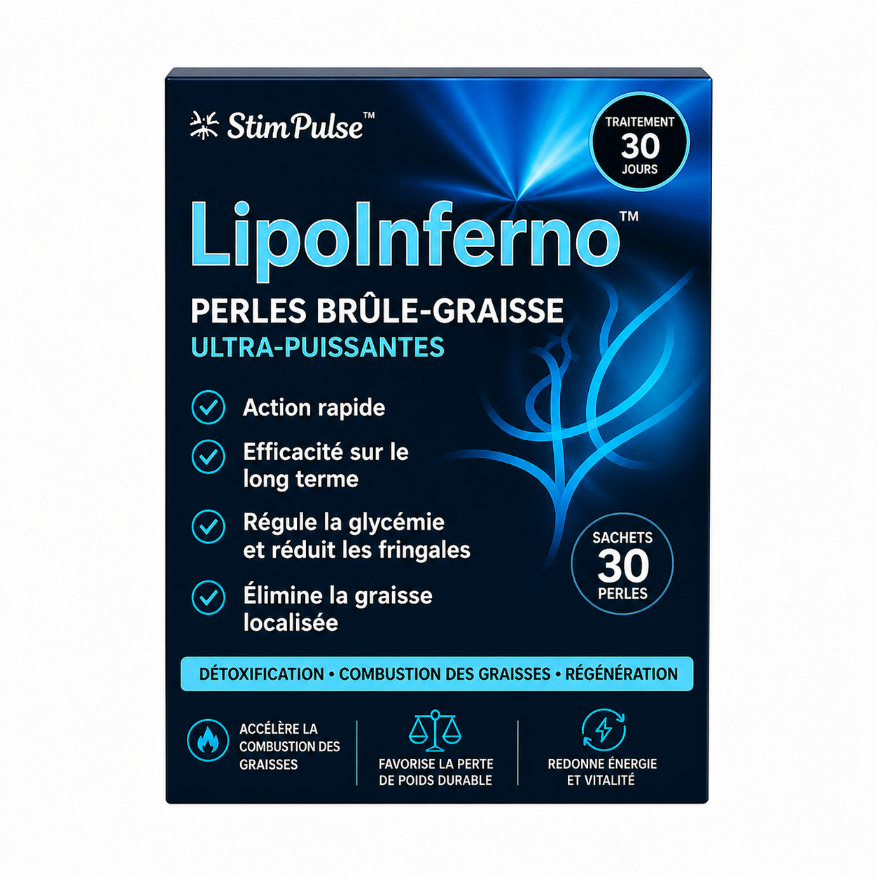 LipoInferno™ Perles Brûle-Graisse Ultra-Puissantes | Éliminent 6 kg de graisse en 5 jours seulement!