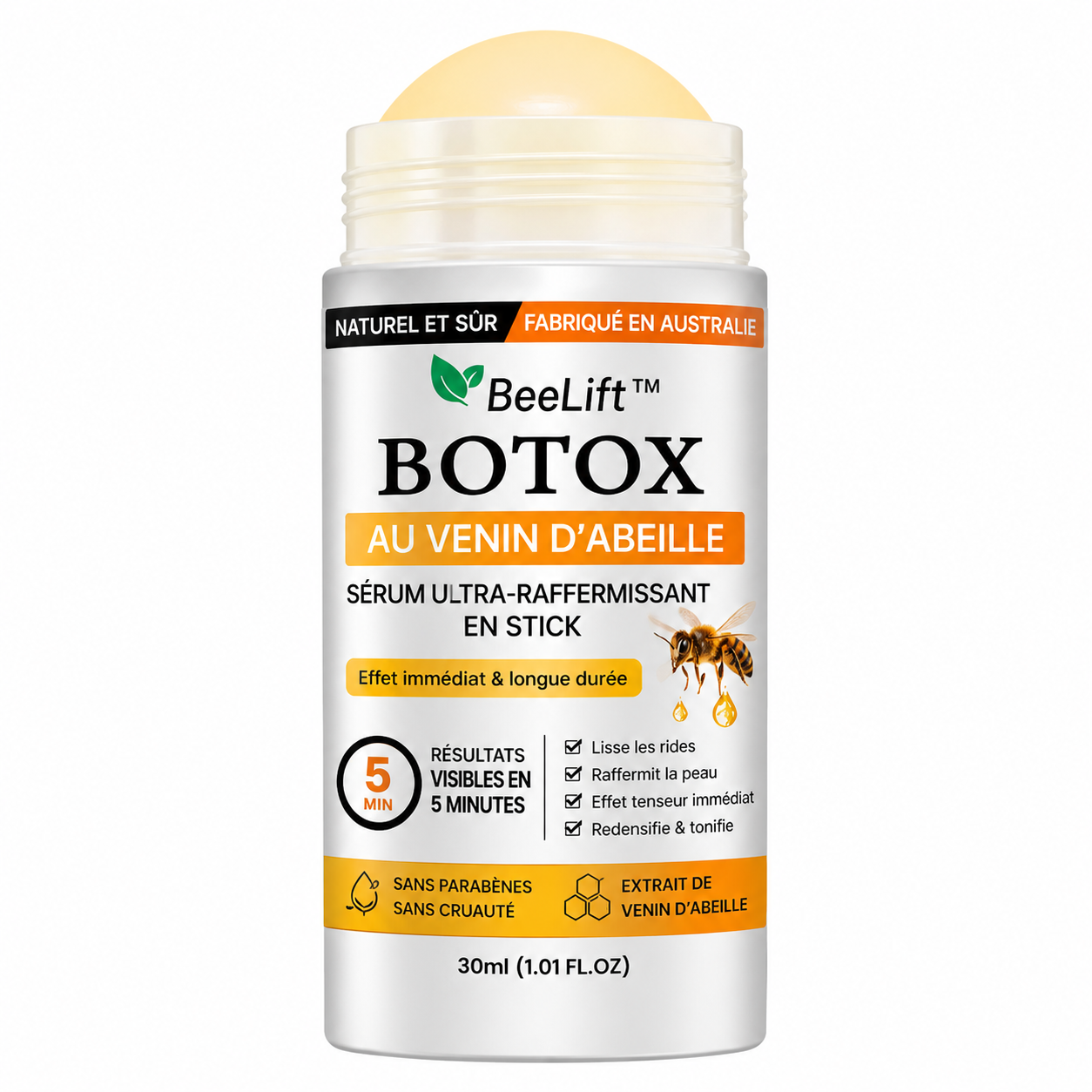 BeeLift™ Stick Sérum Ultra-Raffermissant au Venin d'Abeille | Efface les rides en 5 minutes!