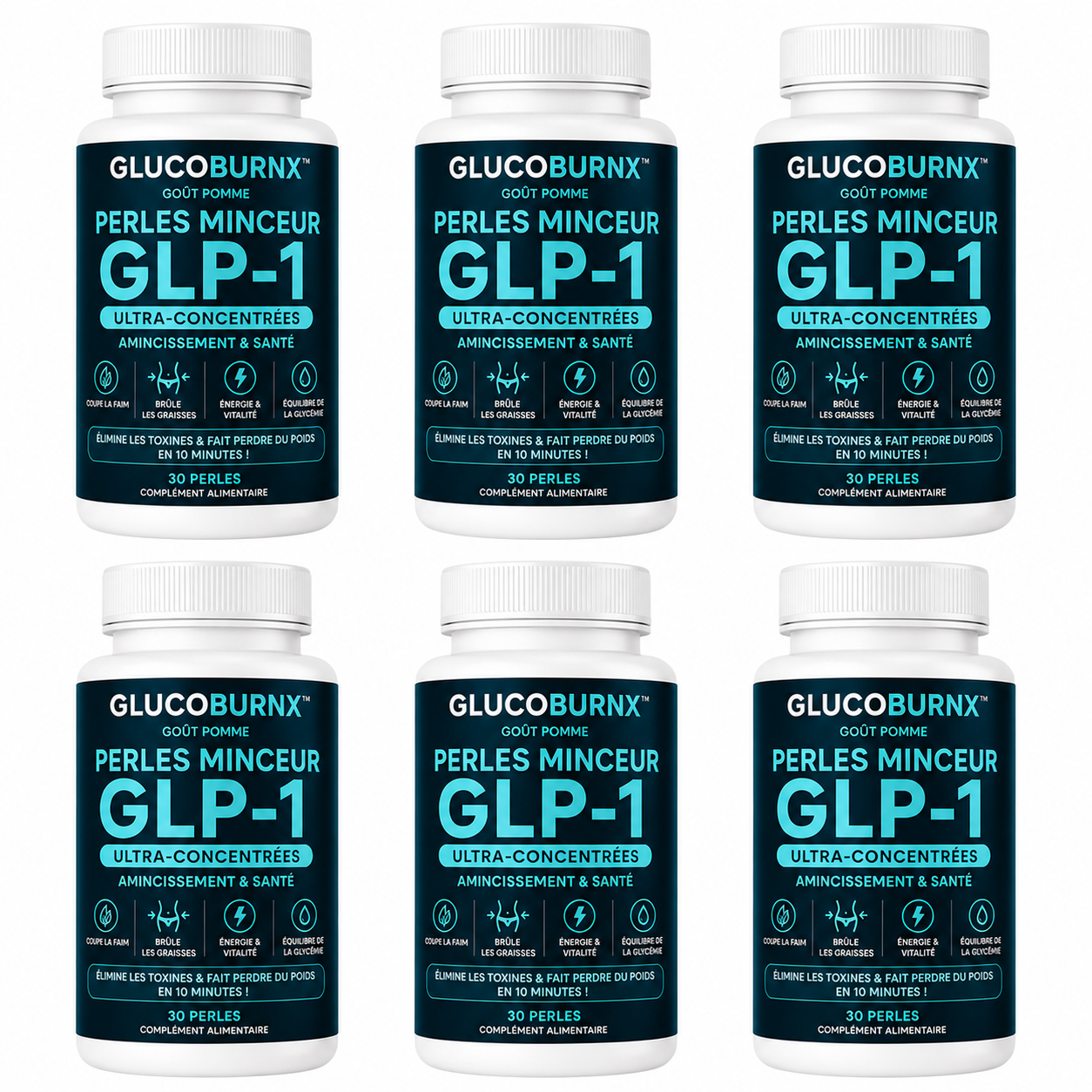 GlucoBurnX™ Perles Minceur GLP-1 Ultra-Concentrées | Élimine les toxines et fait perdre du poids en 10 minutes!