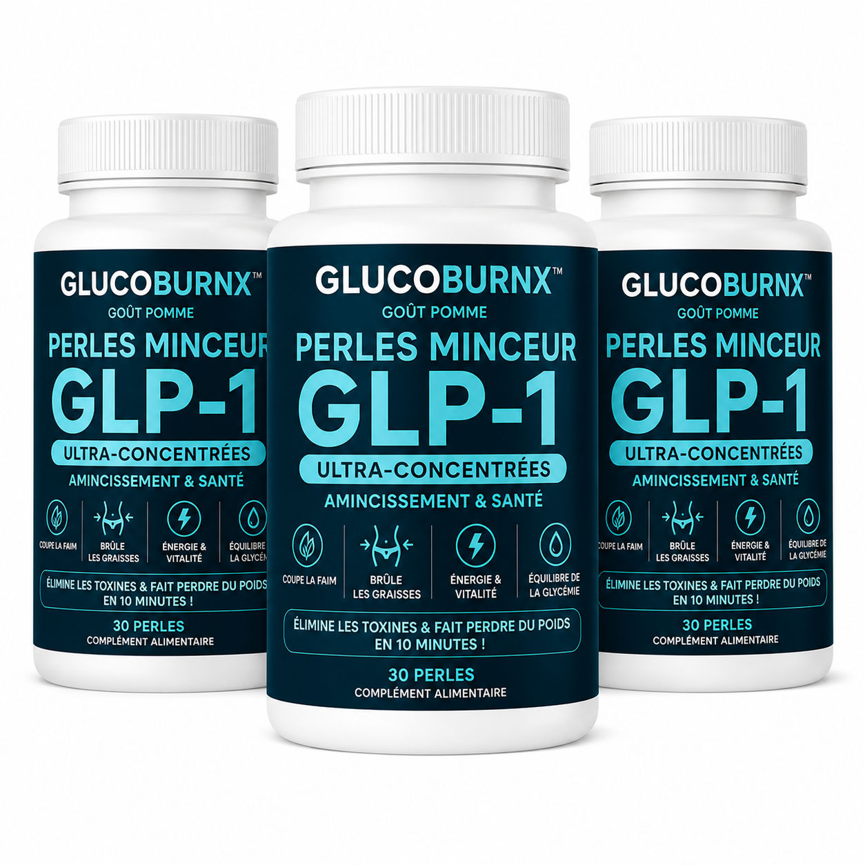 GlucoBurnX™ Perles Minceur GLP-1 Ultra-Concentrées | Élimine les toxines et fait perdre du poids en 10 minutes!
