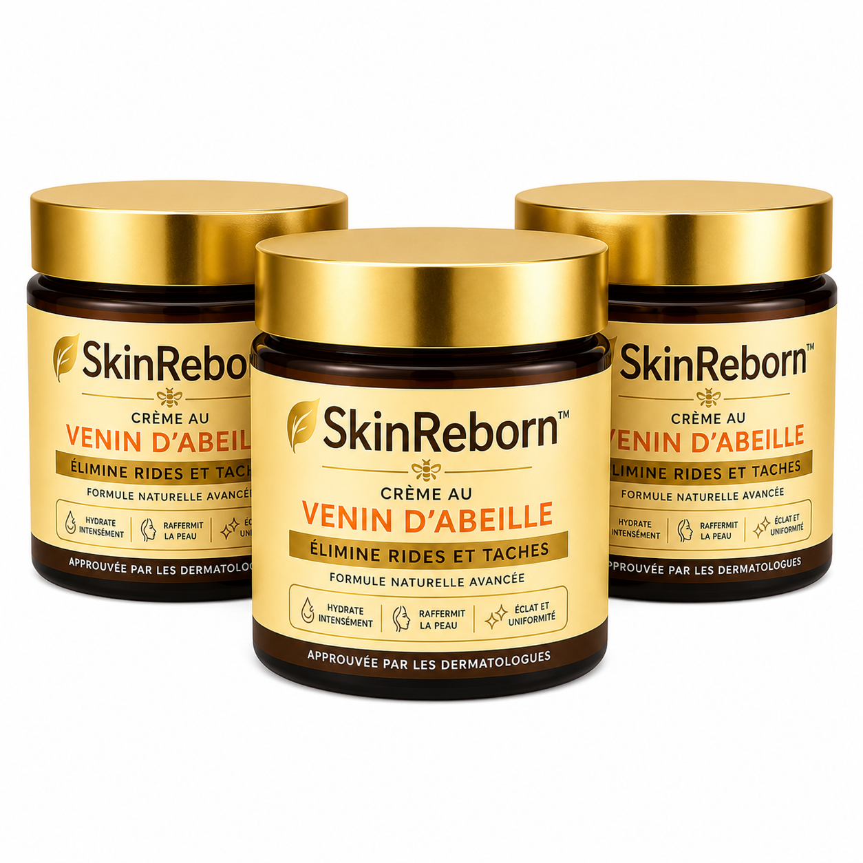 SkinReborn™ Crème au Venin d’Abeille | Élimine rides et taches en 3 minutes – approuvé par les dermatologues!
