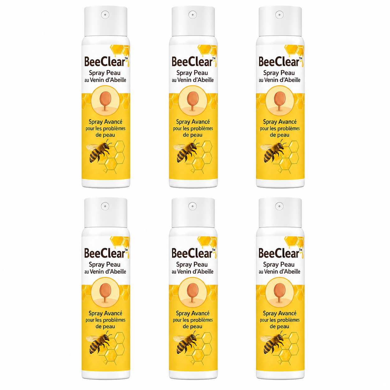 BeeClear™ Spray Peau au Venin d’Abeille | Faites disparaître vos verrues, taches et boutons en 10 minutes !
