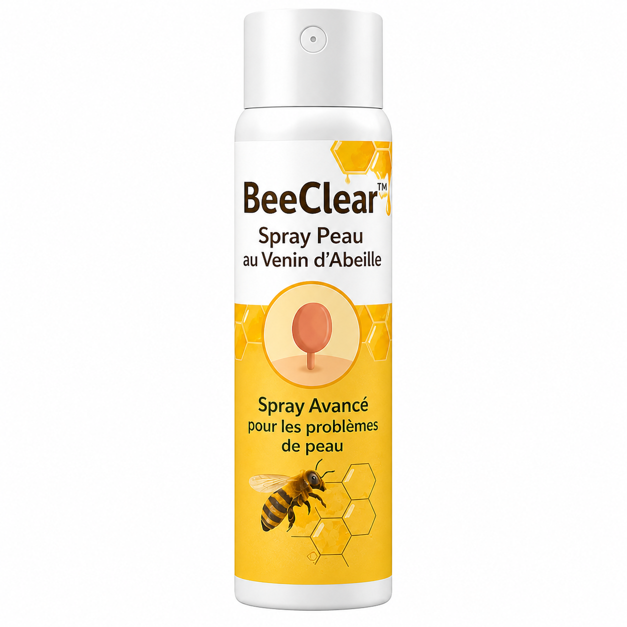 BeeClear™ Spray Peau au Venin d’Abeille | Faites disparaître vos verrues, taches et boutons en 10 minutes !