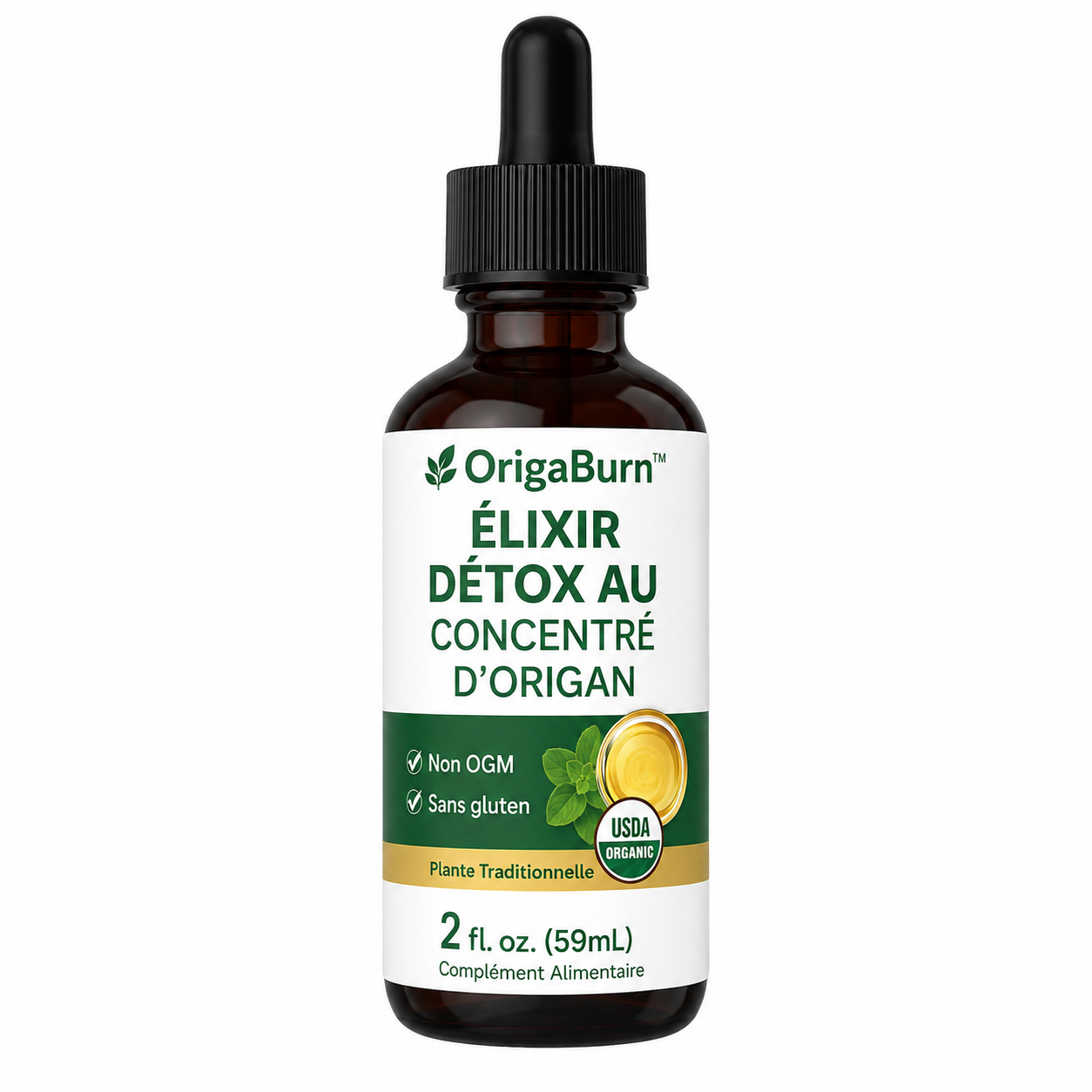 OrigaBurn™ Élixir Détox au Concentré d’Origan | Perdez 3 kg de toxines en 48h et retrouvez un ventre plat!