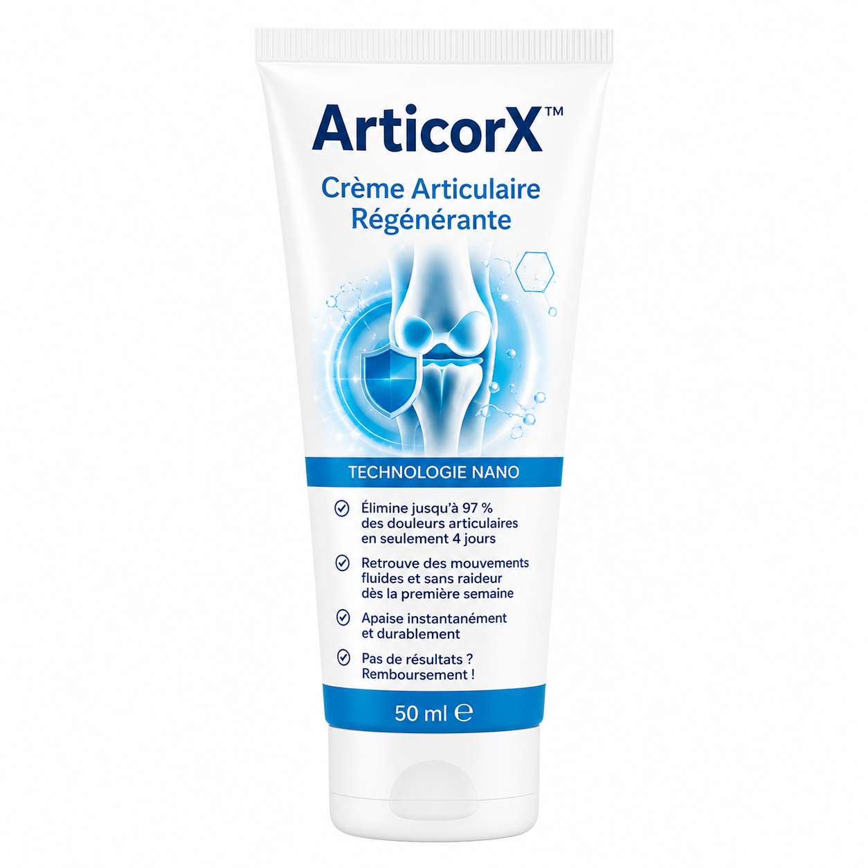 ArticorX™ Crème Articulaire Régénérante | Éliminez vos douleurs articulaires de 97 % en seulement 4 jours !