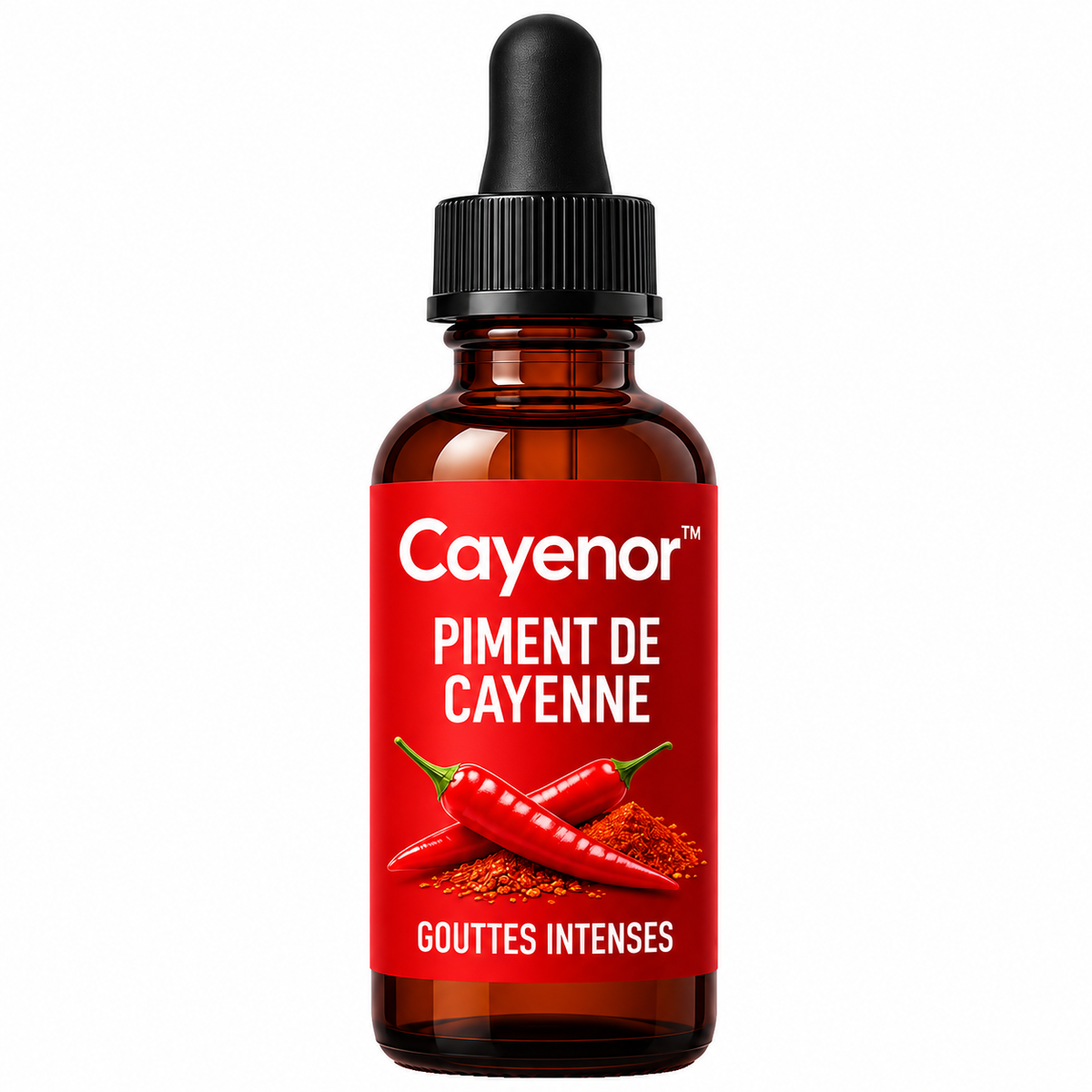Cayenor™ Gouttes Intenses au Piment de Cayenne | Retrouvez une érection en 3 minutes chrono !