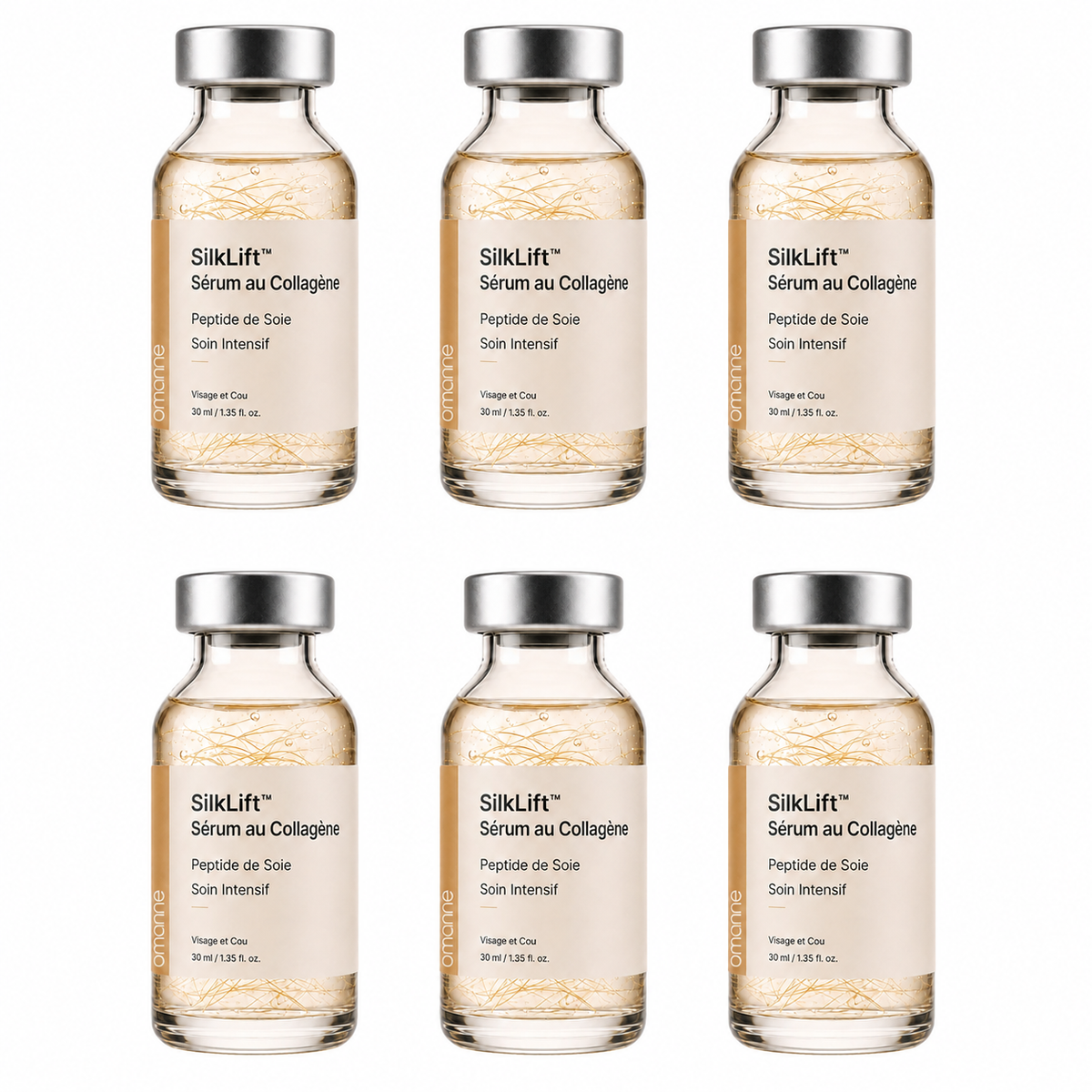 SilkLift™ Sérum Coréen Liftant aux Peptides de Soie | Lissez les rides et retendez votre visage dès la première application !