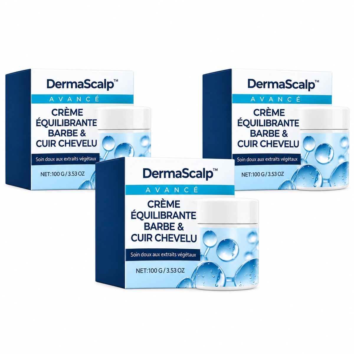 DermaScalp™ Crème Barbe & Cuir Chevelu Anti-Pellicules | Stoppez les démangeaisons et retrouvez une peau nette en 7 jours !