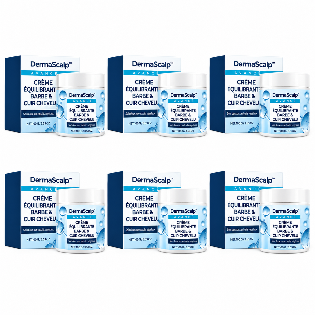 DermaScalp™ Crème Barbe & Cuir Chevelu Anti-Pellicules | Stoppez les démangeaisons et retrouvez une peau nette en 7 jours !