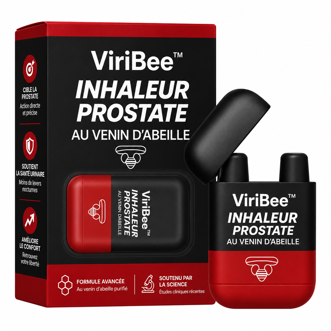 ViriBee™ Inhaleur Prostate au Venin d’Abeille | Retrouvez une érection ferme et immédiate en 3 minutes !
