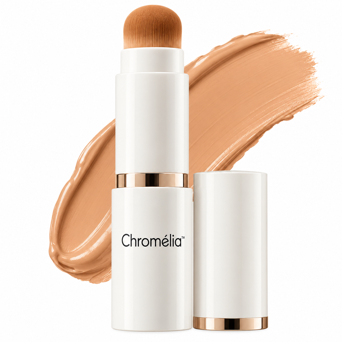 Chromélia™ Stick Fond de Teint 2‑en‑1 Adaptation Instantanée | Teint parfait sans démarcation dès l’application!
