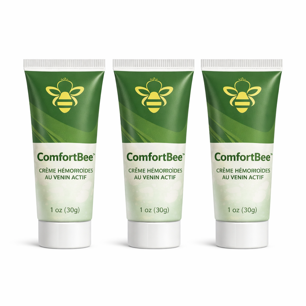 ComfortBee™ Crème Hémorroïdes au Venin Actif | Éliminez la douleur et le gonflement dès la première application !