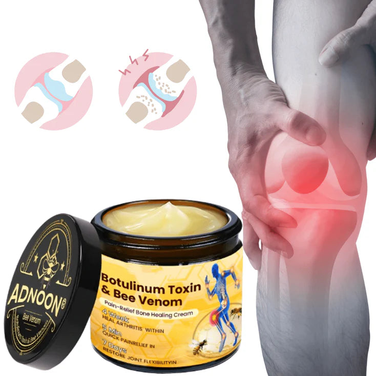 NeuroVenom™ Crème Anti-Douleur à la Toxine Botulique et au Venin d’Abeille | Soulage les Articulations en 10 Minutes!