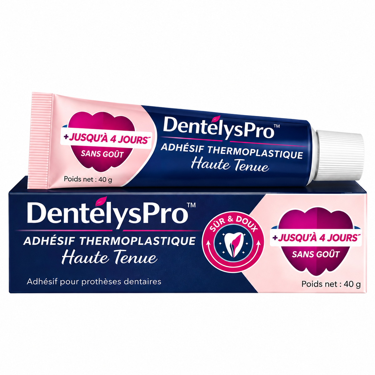 DentélysPro™ Adhésif Thermoplastique Haute Tenue | Fixe instantanément votre prothèse, stoppe les mouvements gênants en 3 minutes !